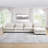 Large L Shape Sectional Corduroy Sofa,deep Seat Couch With Storage Footstool And 4 Waist Pillows-1152710566
