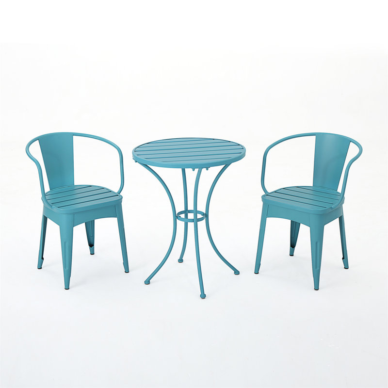 Colmar 3 Pc Kd Metal Set, Blue