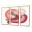 «Minimalistic Red and Pink Shapes II», reproduction de cadre flottant sur toile 3 pièces-1742558108-1742558080