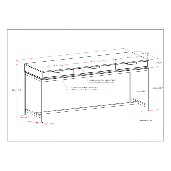 Dimensions du produit