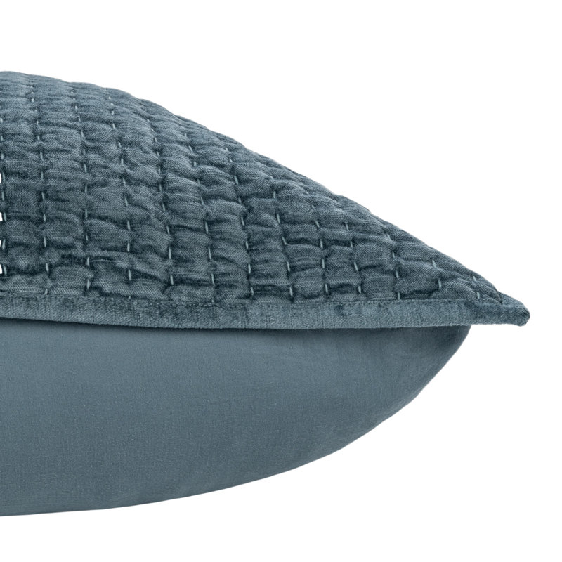 Bari Bedding, King Sham, Stone Blue