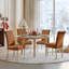 Padded Classic High Back Upholstered Dining Chairs With Solid Wood Legs-91533936