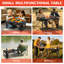 Table de camping pliante portative 2 pieds avec bureau en filet, légère et compacte pour les activités de plein air
