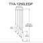 Luminaire suspendu multicolore à DEL 5 lumières Typha-107505114