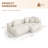 Modular Sectional Sofa Couch, Oversized Free Combination Deep Seat Sofa, Cushion Covers Removable & Washable, Fabric, Down Filled-468474395