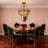 3-Light Baroque Tiffany Glass Semi Flush Mount With Bulbs