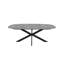 Ebensburg Oval Metal Base Dining Table