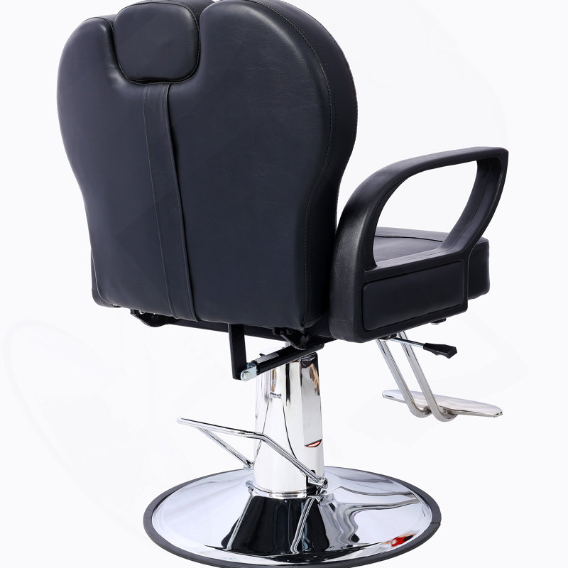 Fauteuil de coiffeur tout usage pour coiffeur pour salon de coiffure, fauteuil de coiffeur hydraulique robuste pour spa, Noir