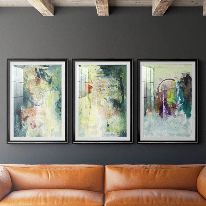 Nature's Elements I, reproduction encadrée de qualité supérieure, prête à être accrochée, H 42,5 po x l 91,5 po x P 2,5 po