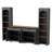 Storage Cabinet,TV Stand With Bookshelf, Rustic Versatile Sideboard With Adjustable Shelves For Living Room-763784433