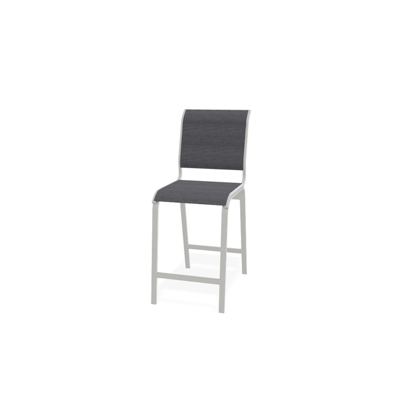 Tabouret de bar 26 po Holna, Neige texturée, Étain Augustine
