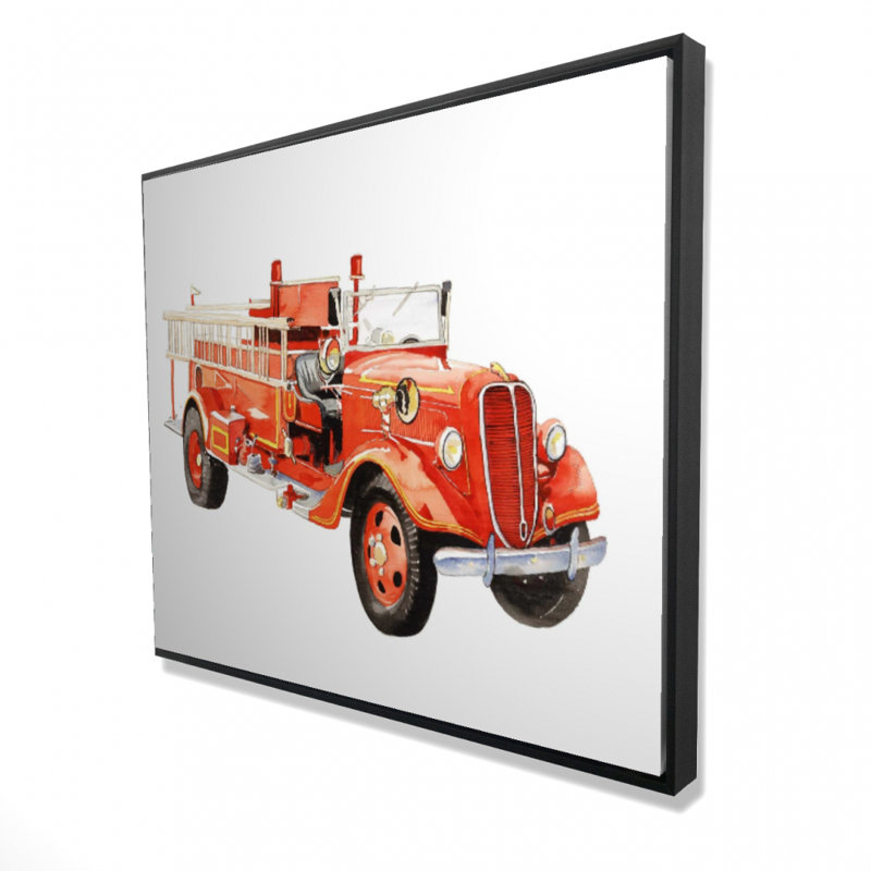 «Vintage Fire Truck» sur toile