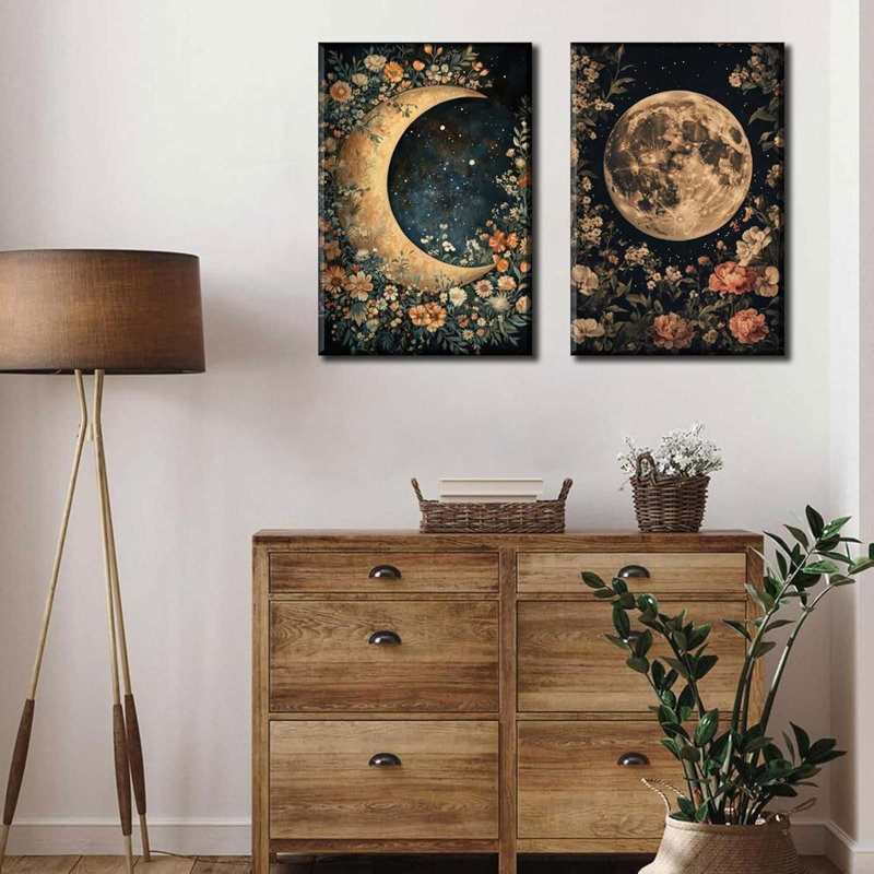 2 Piece Wrapped Canvas Print, 60 cm H x 80 cm W