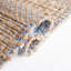 Tapis bleu pâle / naturel en jute et coton à tissage plat Ifeoluwapo-28554177