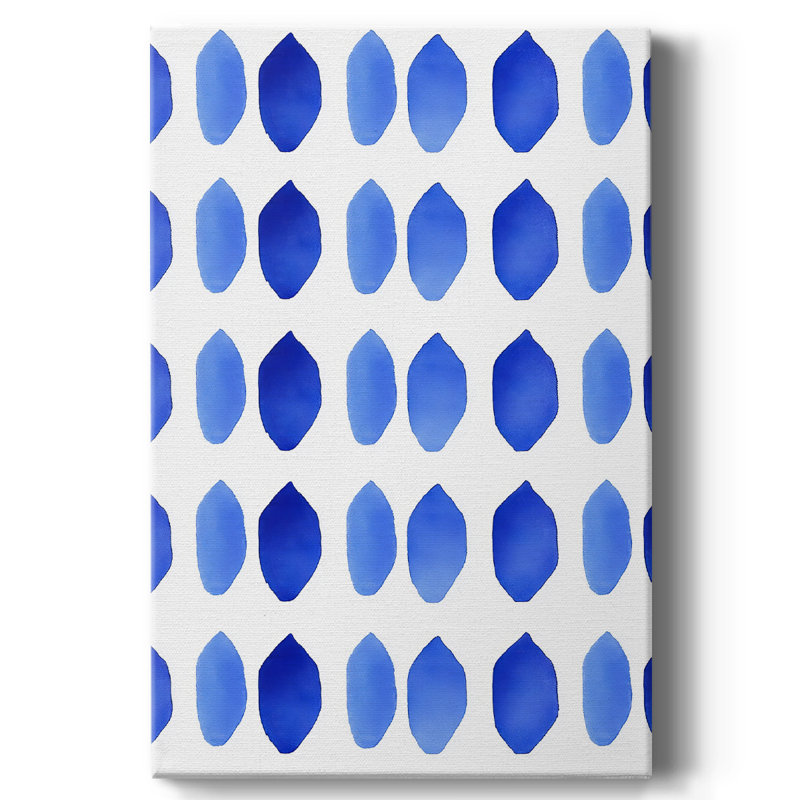 Toile tendue avec châssis abstrait CDXV - prêt à être accroché, H 18 po x l 12 po