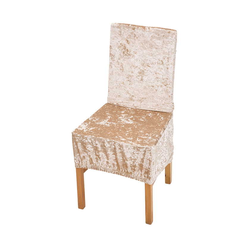 Polyester Dining Chair Slipcover, Champagne