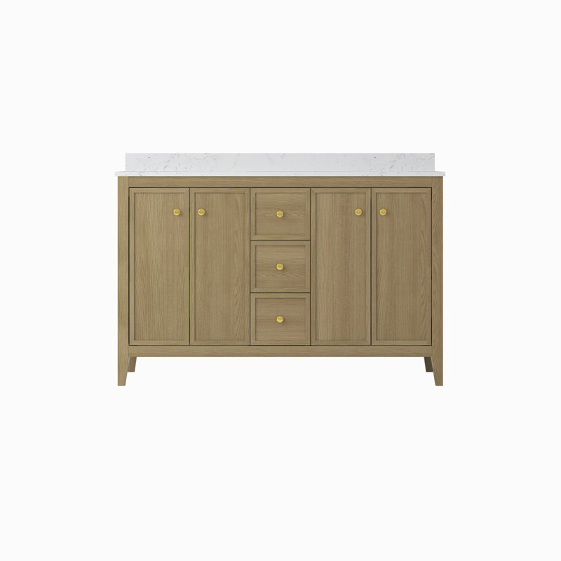 Armoire de salle de bain murale 54 "avec double vasque