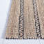 Tapis à motif géométrique en jute et en coton tissé à plat de couleur naturelle Iffat-1983058171