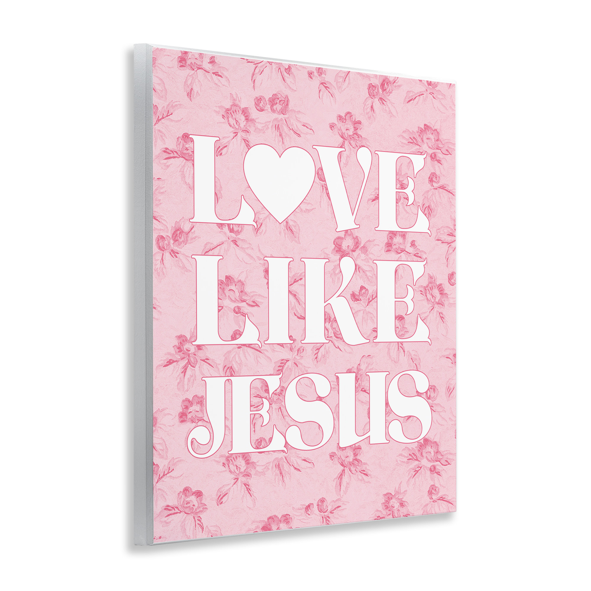 Coque IPhone 16 Plus WANKBLC - Motif Floral Religieux 'Love Like Jesus' - Double Couche Silicone Et Polycarbonate - Protection Anti-chocs