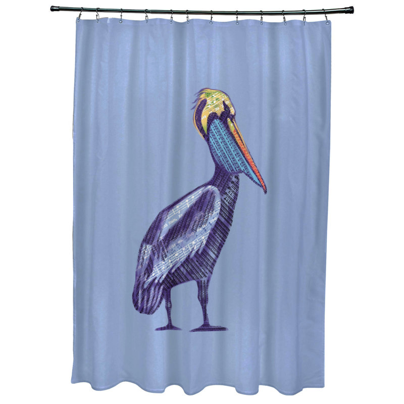 Rideau de douche simple Cavendish, Bleu
