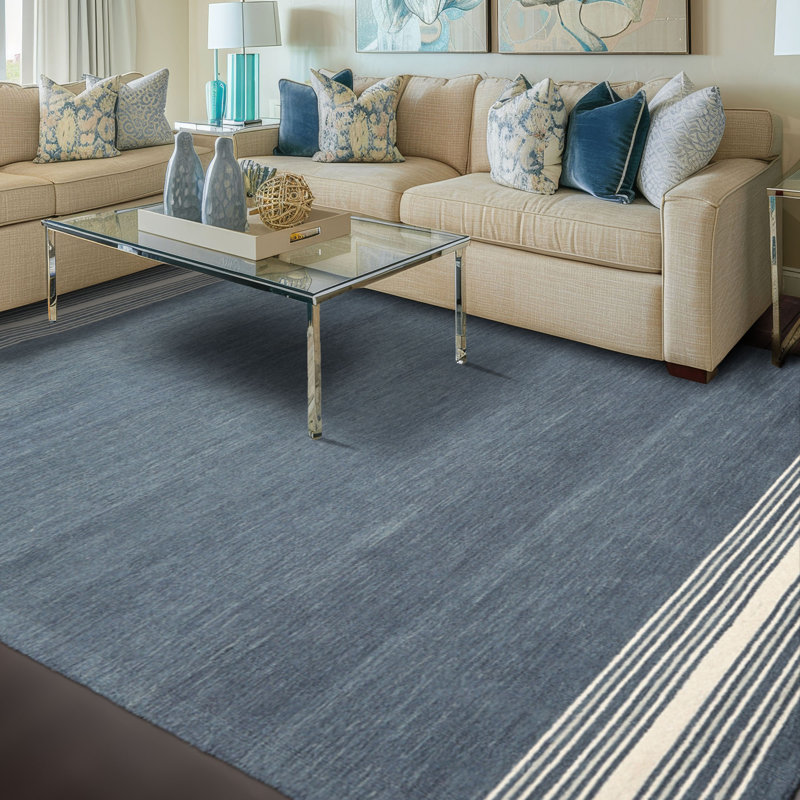 Tapis oriental en laine gris à motif géométrique moderne touffeté à la main, Rectangle 6 pi x 9 pi