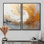 Or doux et beige, vague douce, peinture III - impressions d'art moderne sur toile