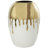 Patrich Ceramic Abstract Decorative Vase with Abstract Gold Melting Drips-304632355-304632354