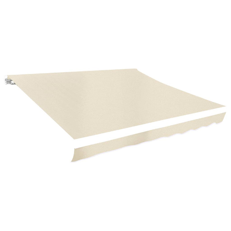 Awning Top Sunshade Canvas, 500cm W x 300cm D, Cream