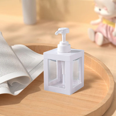 Bouteille d'eau pompe 500 ml bouteille en plastique réutilisable vide distributeur de savon contenant de liquide pour le shampooing de salle de bain et le savon pour le corps