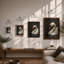 Elegant Swan In Profile Coastal - Print-783779130-783779132