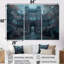 Ensemble de décorations murales gris et gris Stormy Charm I - College & University Buildings-1178579086-1178579084