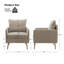 Fauteuil en polyester l 27,3 po Werner-631346894