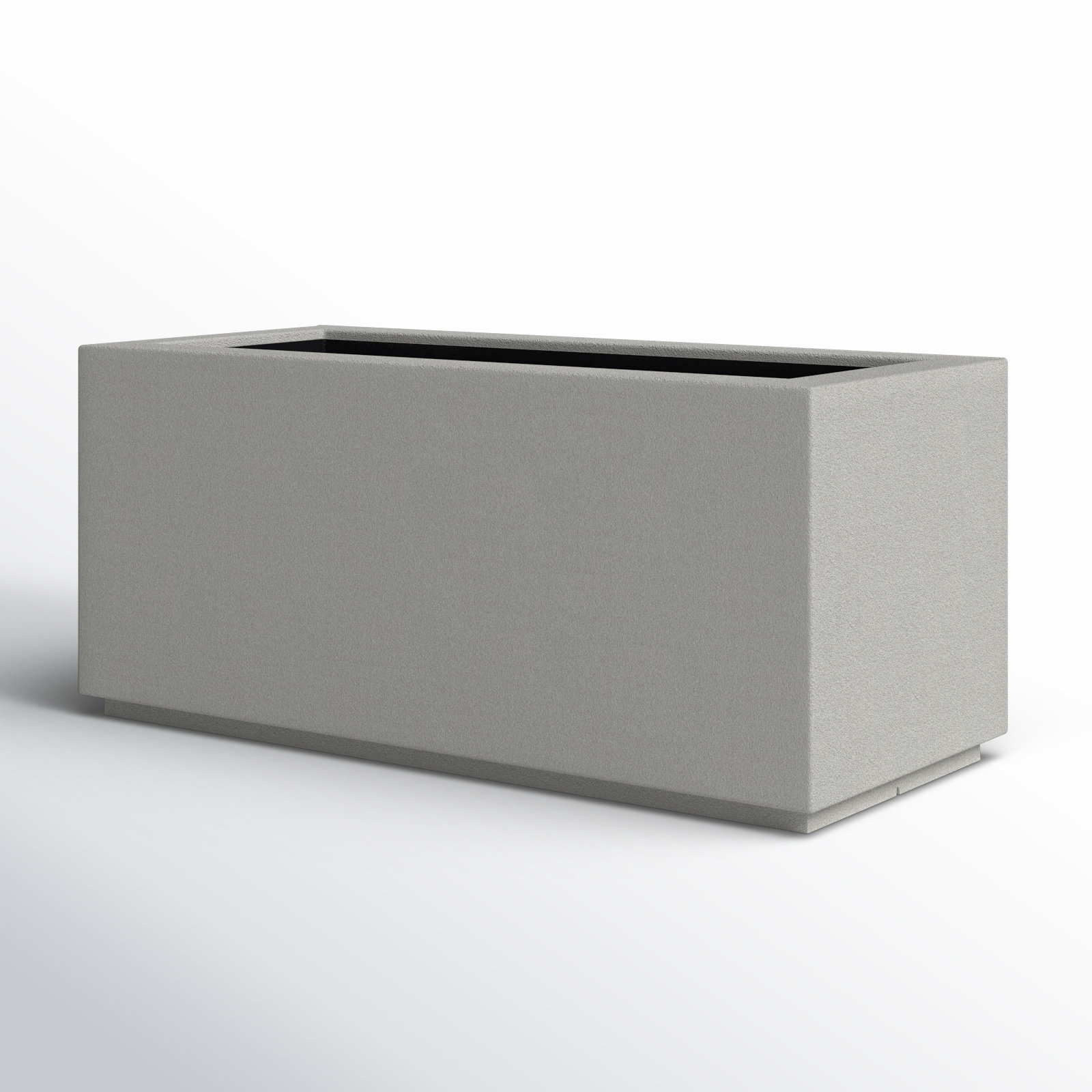 Gita 36" Planter Box, Concrete Gray