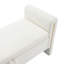 Modern Bed End Bench With Arms And Storage, Upholstered Large Foot Rest Stool-764490850