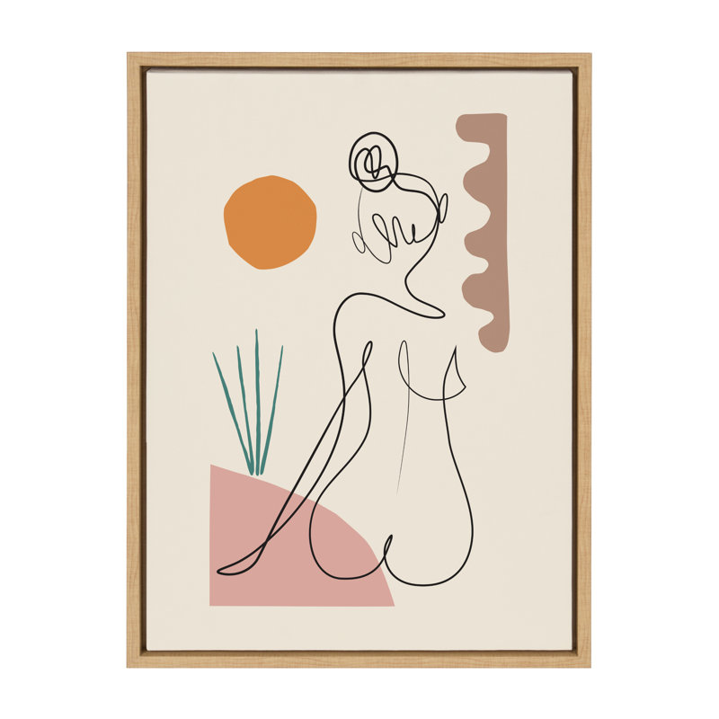 «Sunset» par Rachel Lee 3 Birdies Studio, reproduction d'art sur toile encadrée, H 24 po x l 18 po x P 1,62 po, Brun