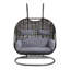 Chaise suspendue en osier et tissu Vasant