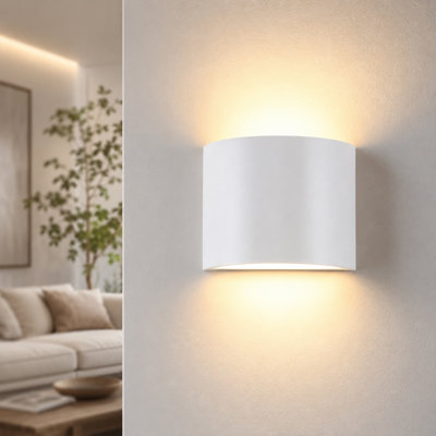 7-In  Stainless Steel Damp Rated Led Wall Sconce Light
