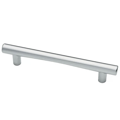 (Paquet de 5) Poignée arche subtile de 5 po de style moderne chrome mat