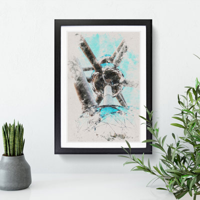 Atomium in Brussels Vol.2 Watercolour - Picture Frame Graphic Art