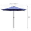 Parasol de marché inclinable Tempo de 2,74 m-866437682