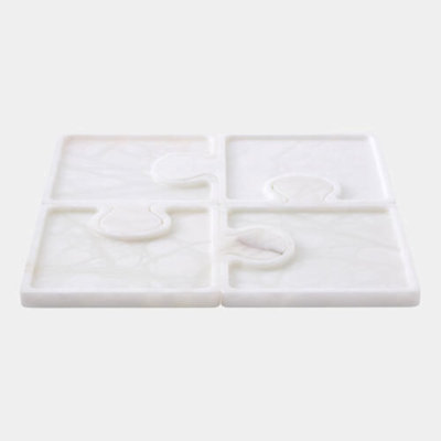 Jigsaw Alabaster Decorative Tray