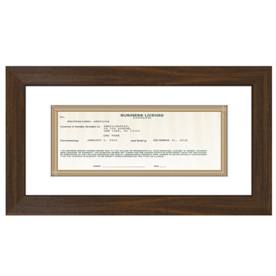 Cadre photo Cadre photo sous licence 5 x 10 Americanflat - Cadre 3,5 x 8 avec passe-partout - Verre incassable