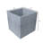 Urta Square Fiberstone Planter Modern Handmade MGO Clay Plant Pot with Drainage Holes for Indoor & Outdoor Use-119480100-119480102