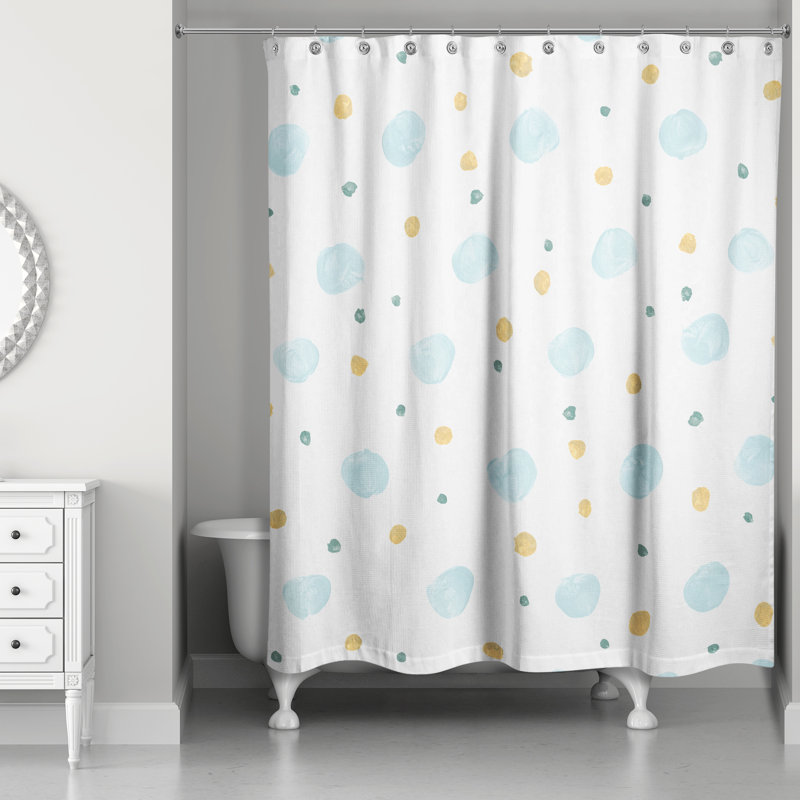 Rideau de douche Roselea, Bleu