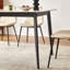 Table de salle à manger rectangulaire 1 pièce sans chaise