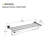Alessia Metal Floating Shelf with Towel Bar
