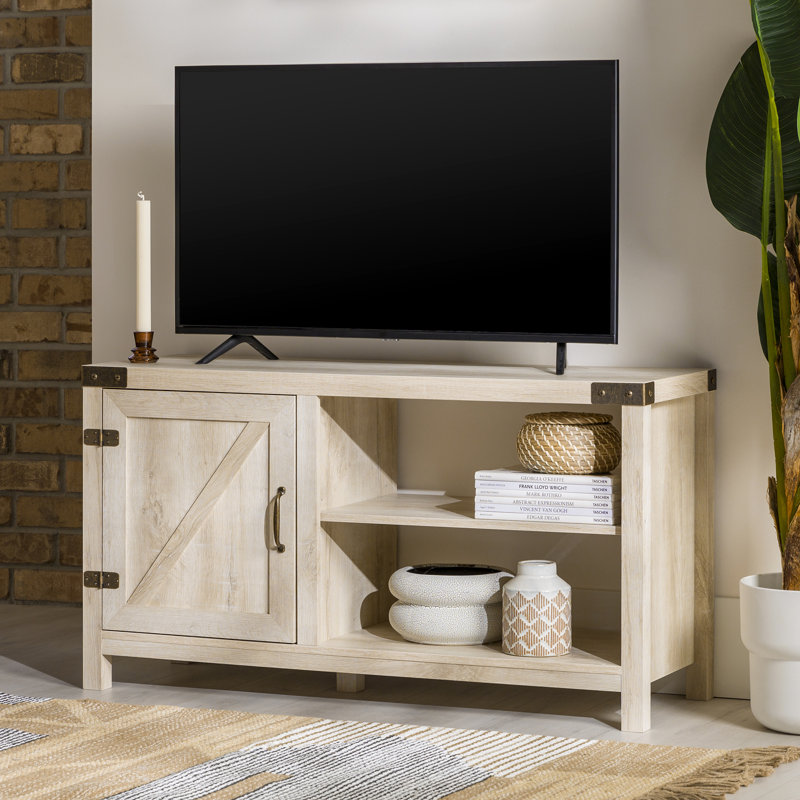 Marckson 44" 1-Door TV Stand for TVs up to 50", White Oak