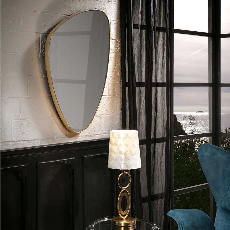 Averill Wood Flat Wall Mirror