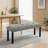 Modern Tufted Linen Dining Bench-1168663900