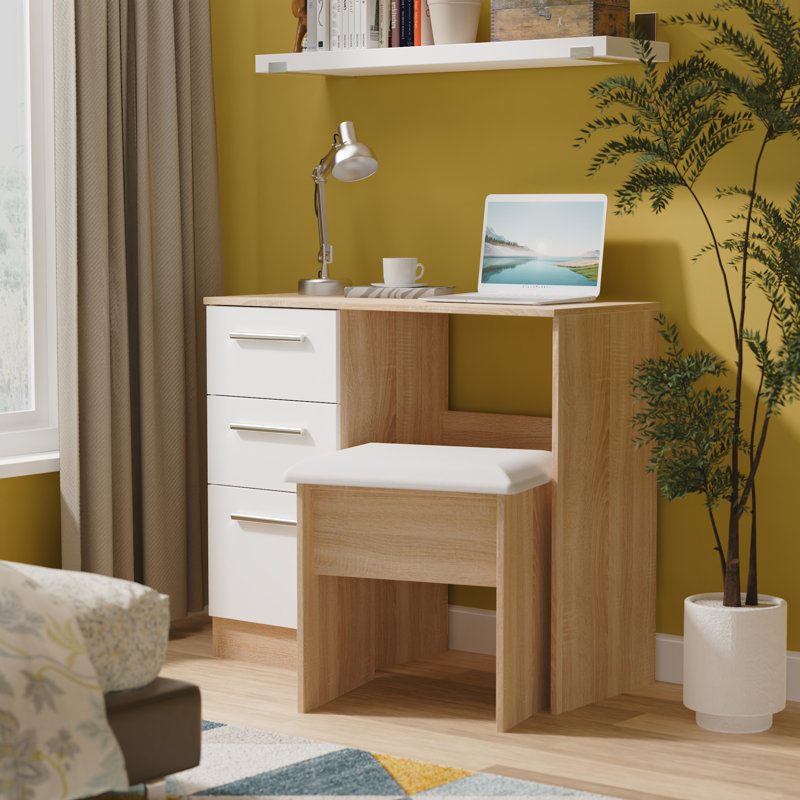 Bhaga Dressing Table, White Matt/Bardolino